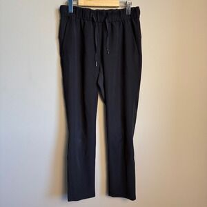 Lululemon On The Fly Pant Woven Black Women's 6 Drawstring Athletic Activewear‎